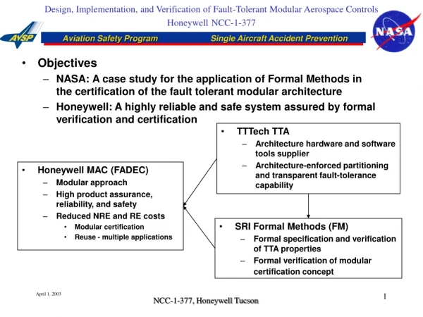 Honeywell MAC (FADEC) Modular approach High product assurance, reliability, and safety