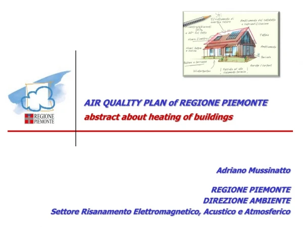 AIR QUALITY PLAN of REGIONE PIEMONTE  abstract about heating of buildings