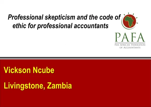 Professional skepticism and the code of ethic for professional accountants