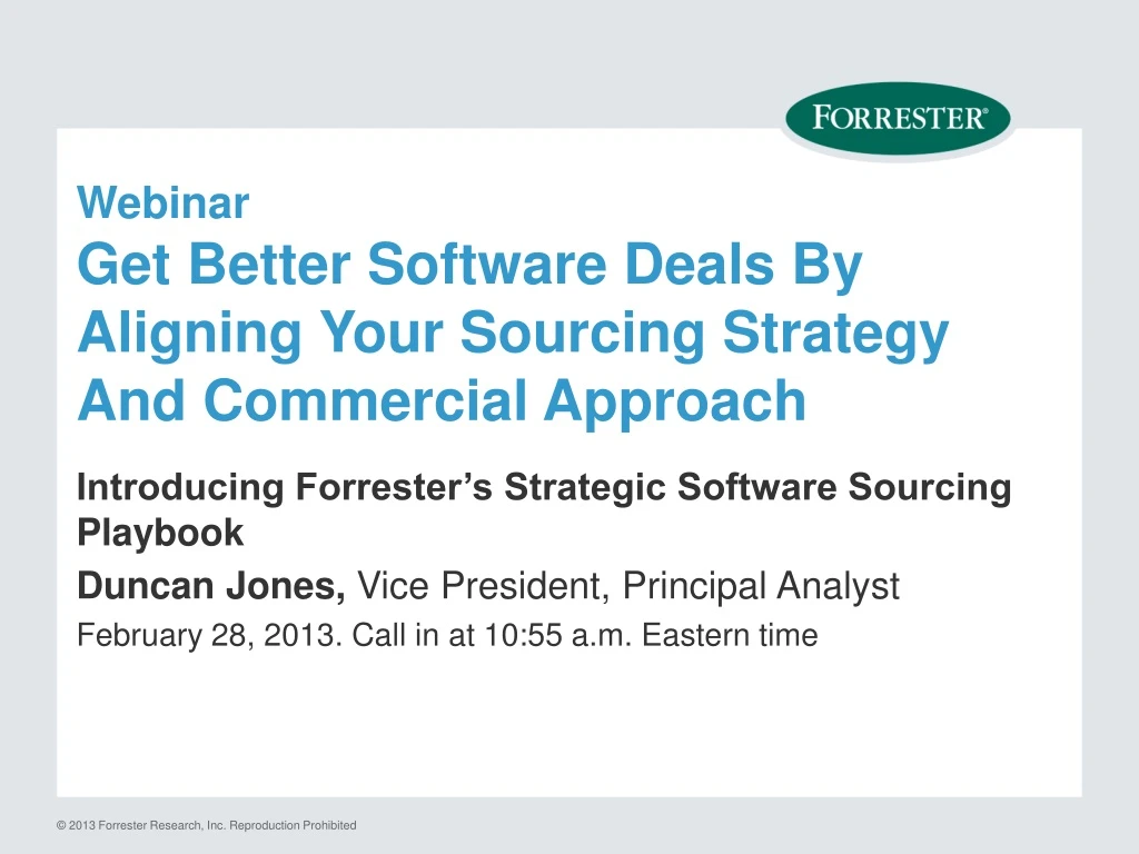 webinar get better software deals by aligning your sourcing strategy and commercial approach