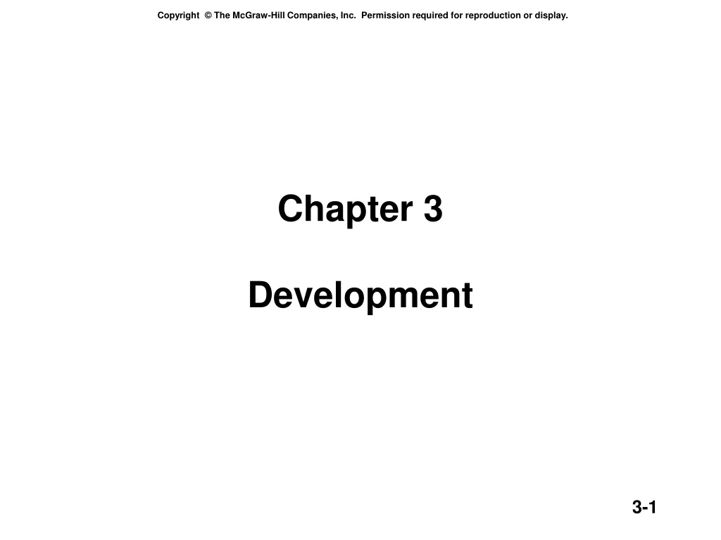 chapter 3 development