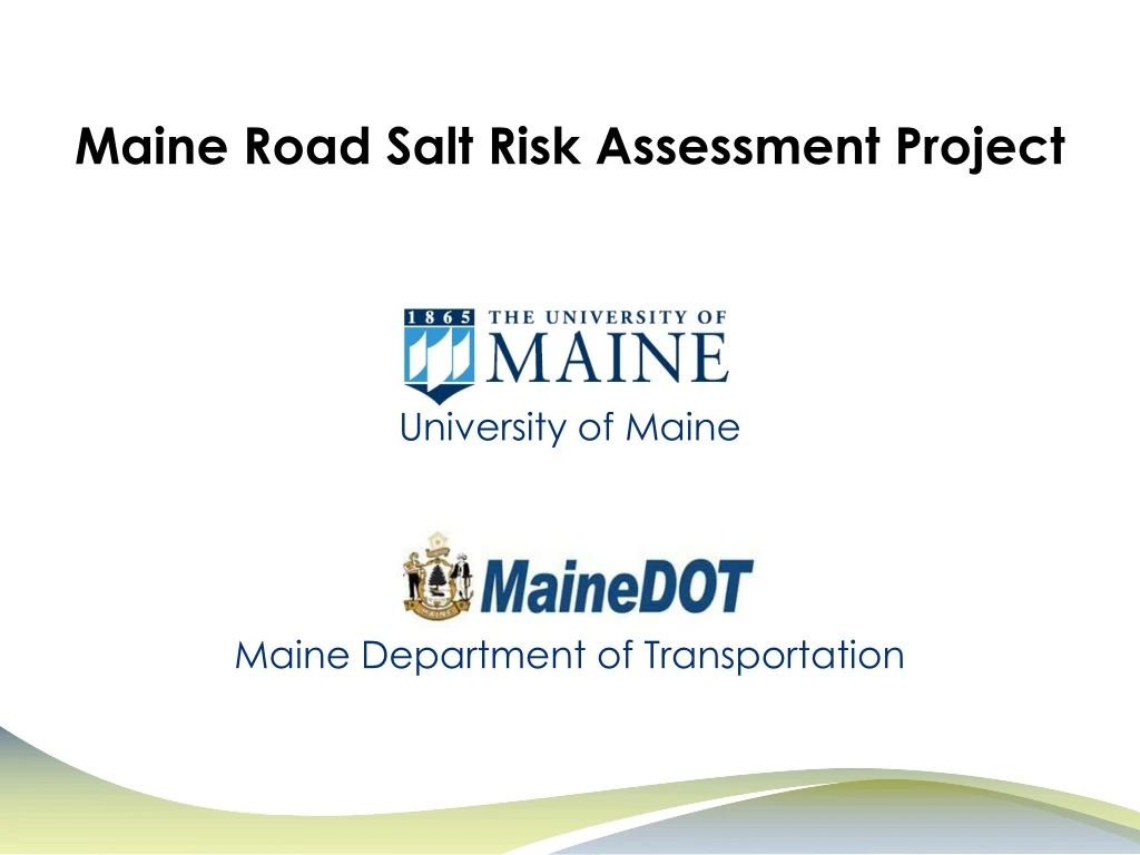 maine road salt risk assessment project