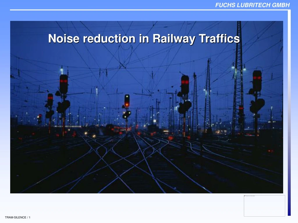 noise reduction in railway traffics