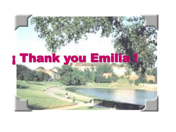 ¡ Thank you Emilia !