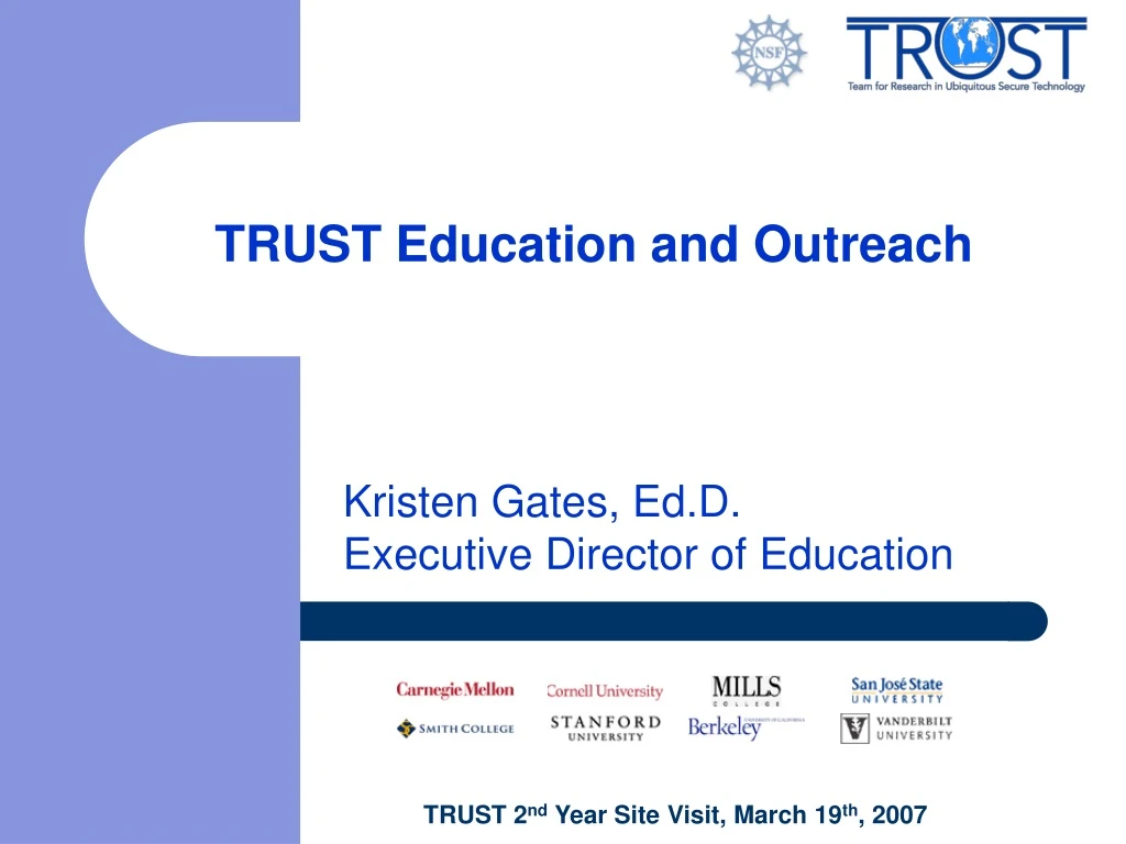 trust education and outreach