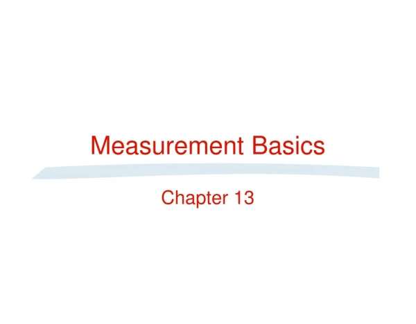 Measurement Basics
