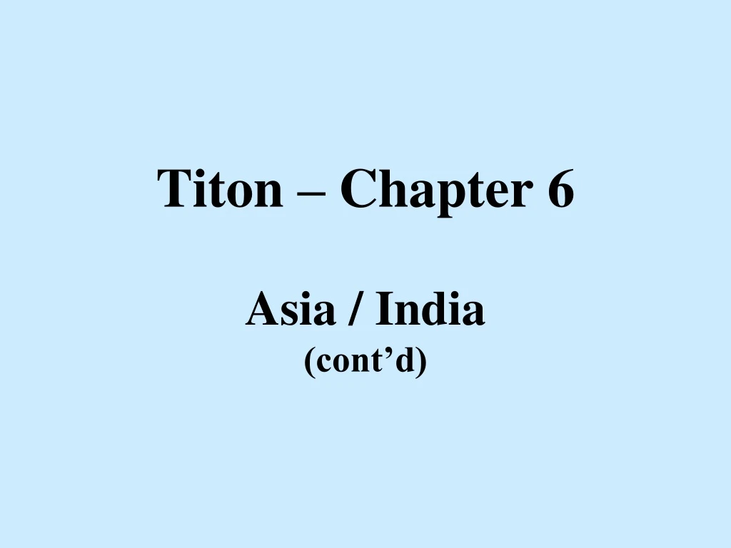 titon chapter 6