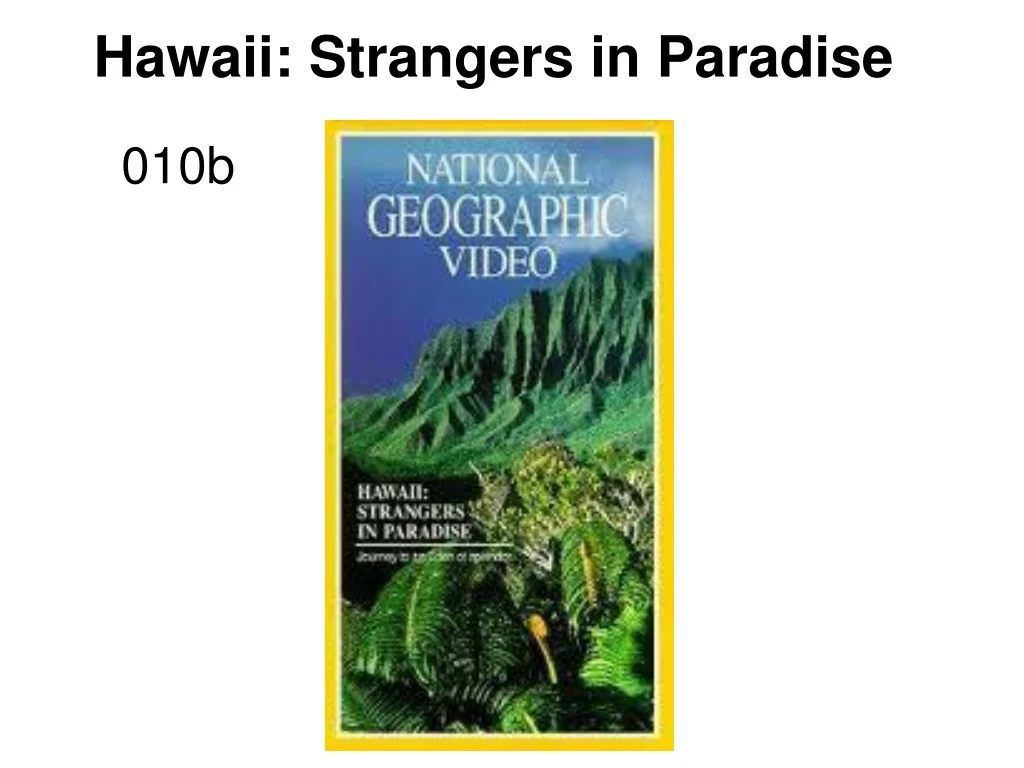 hawaii strangers in paradise