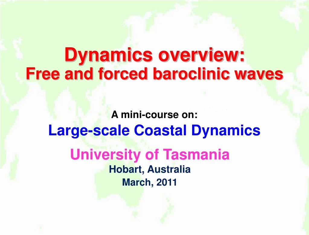 dynamics overview free and forced baroclinic waves