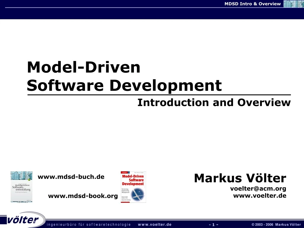 model driven software development