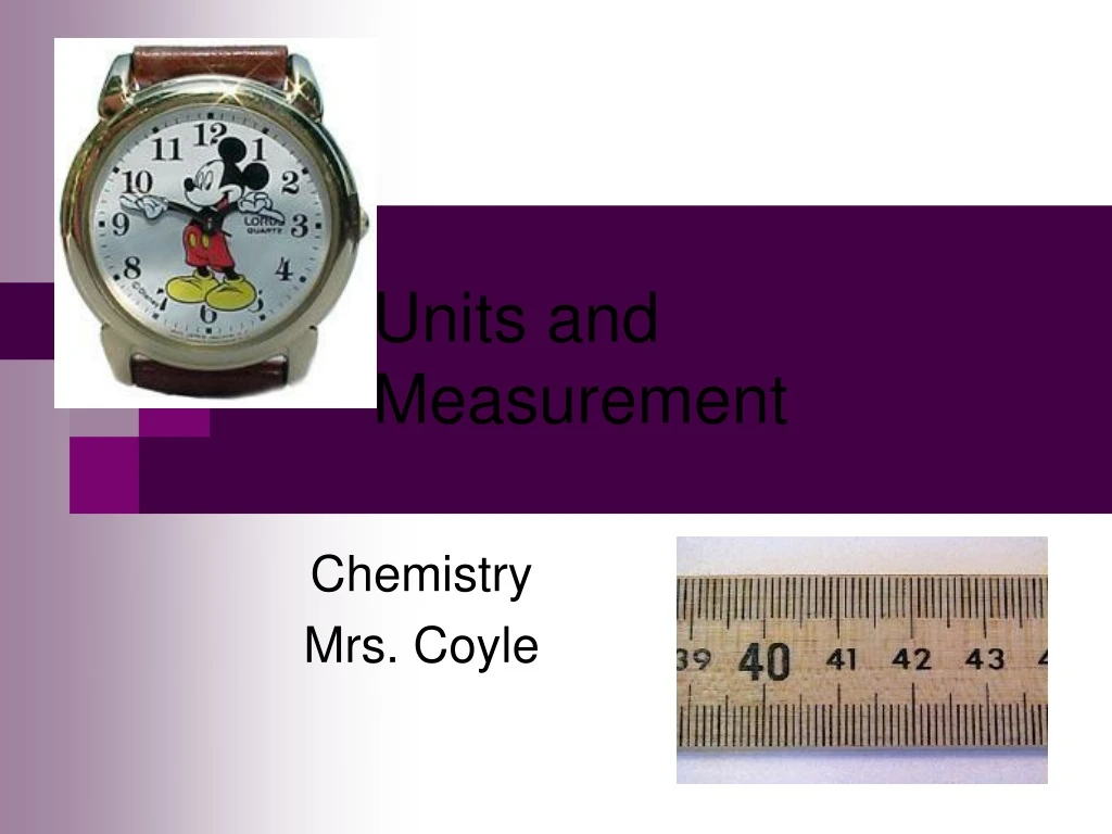 units and measurement