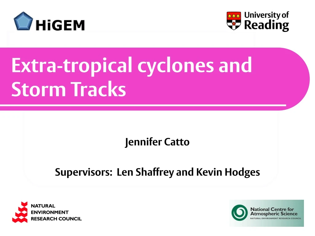 extra tropical cyclones and storm tracks