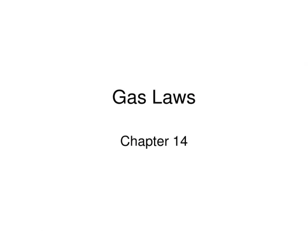 Gas Laws