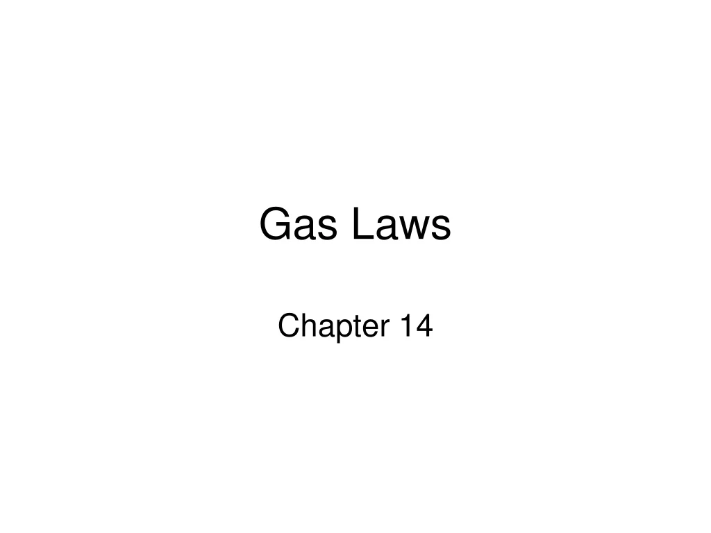 gas laws