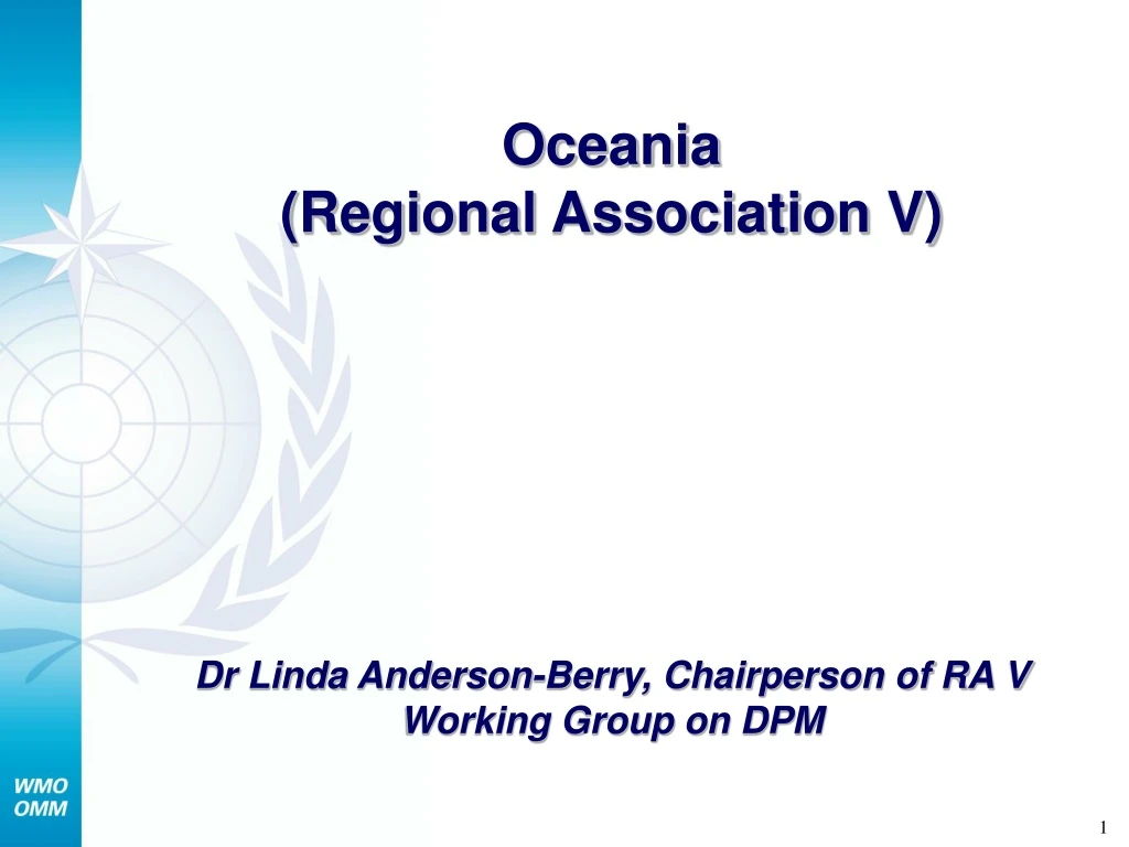 oceania regional association v dr linda anderson