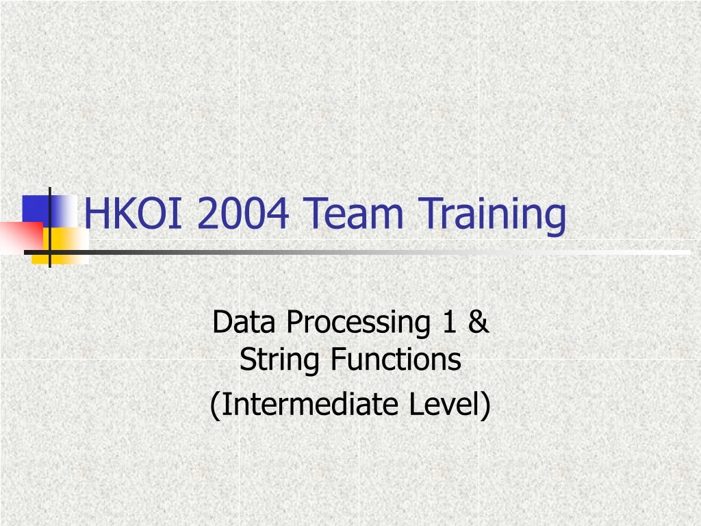 hkoi 2004 team training