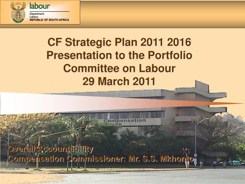 cf strategic plan 2011 2016 presentation