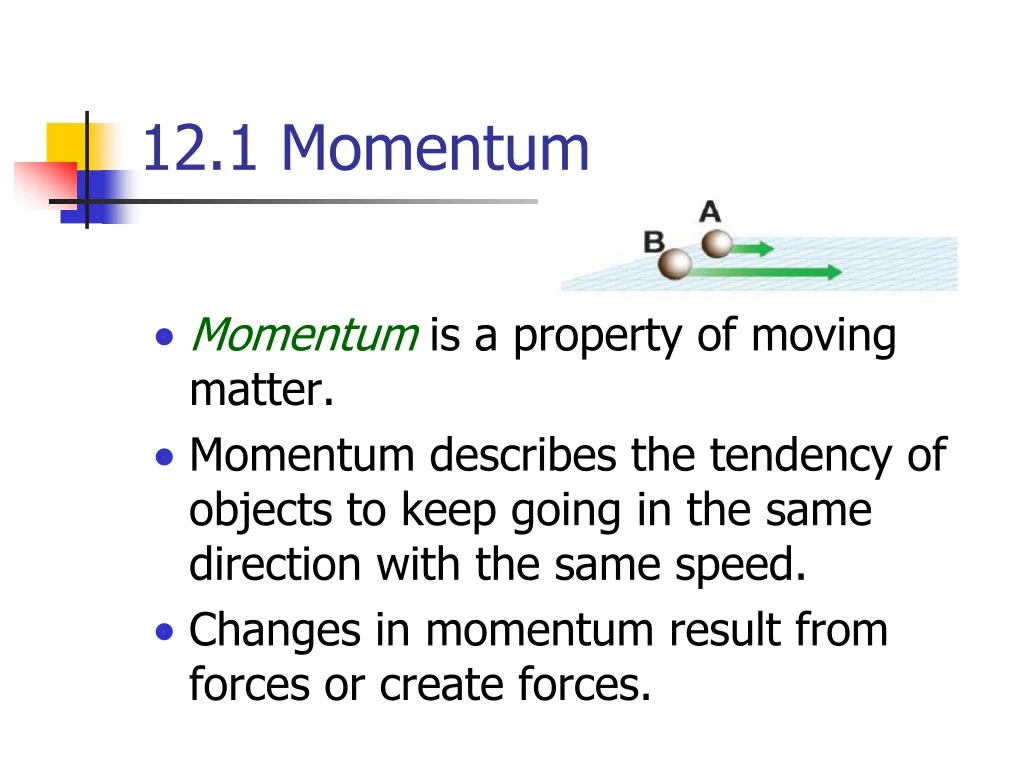 12 1 momentum