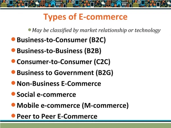 Types of E-commerce