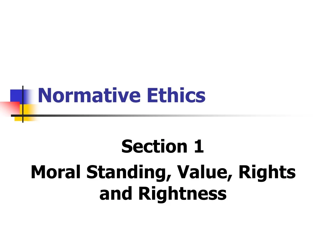 normative ethics