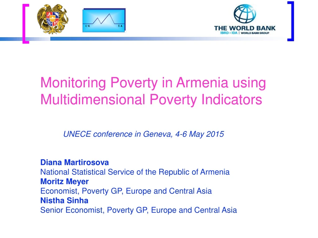 monitoring poverty in armenia using