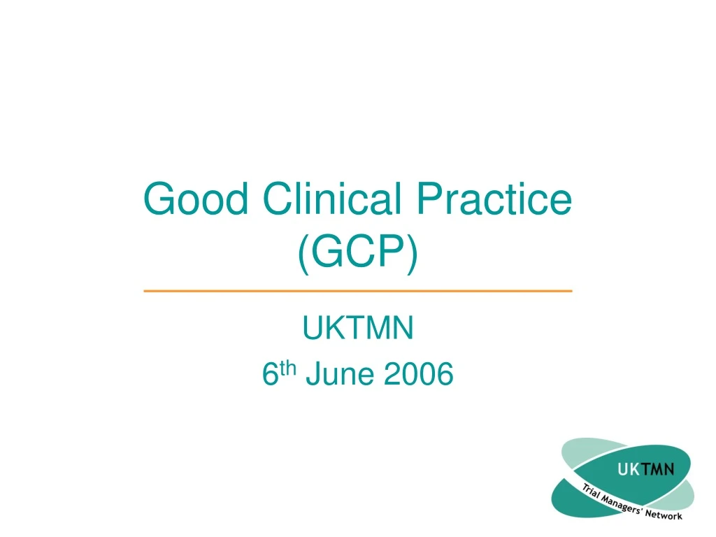 good clinical practice gcp