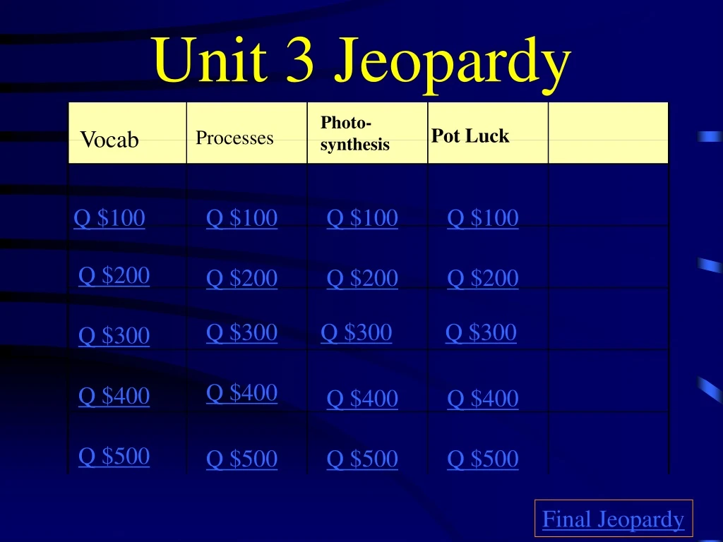 unit 3 jeopardy