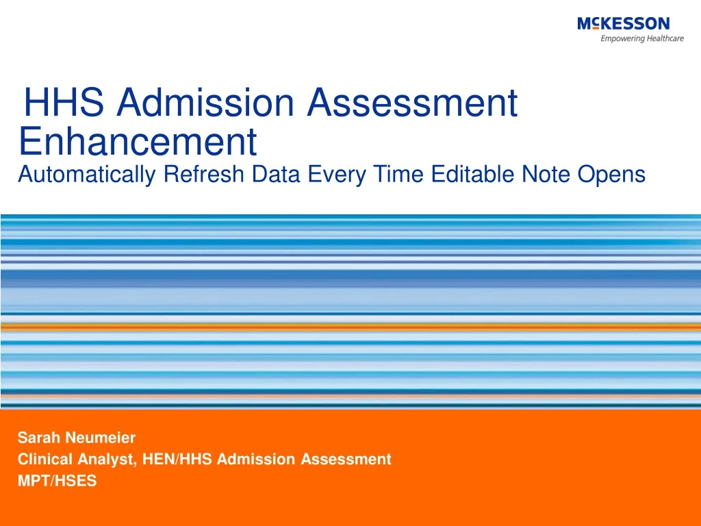 hhs admission assessment enhancement