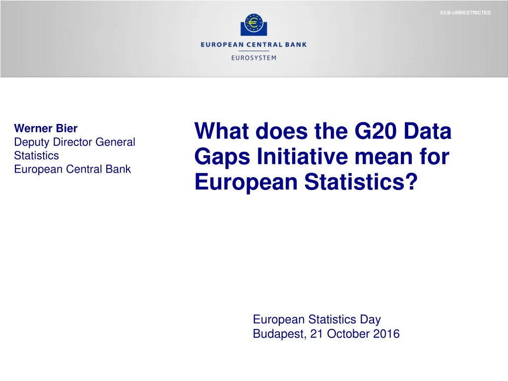 what does the g20 data gaps initiative mean for european statistics