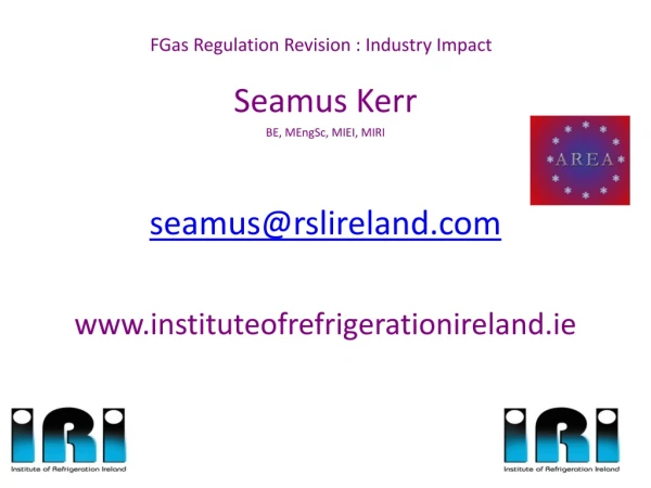 FGas  Regulation Revision : Industry Impact