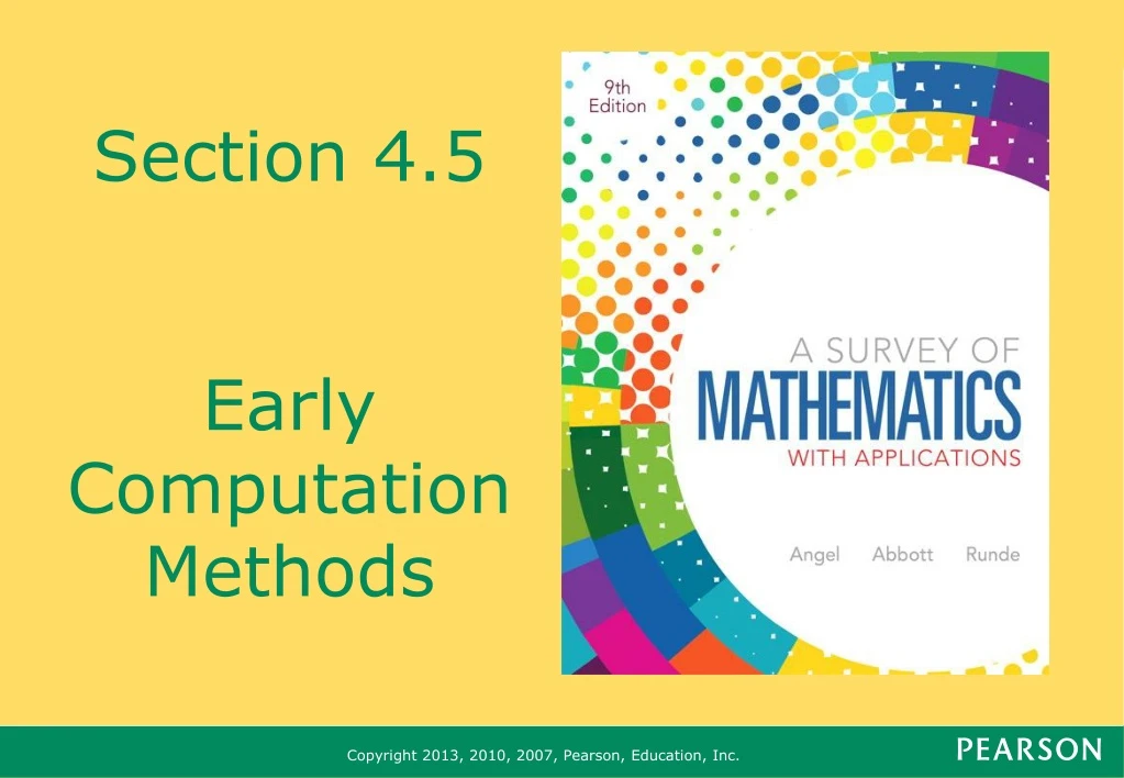 section 4 5 early computation methods