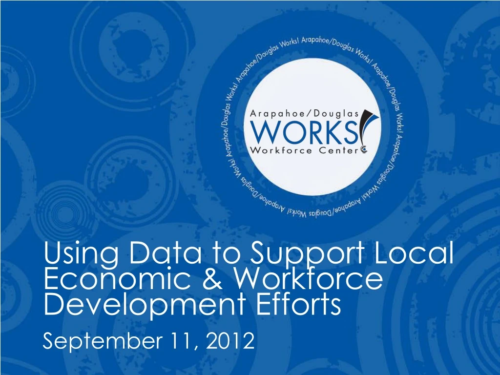 using data to support local economic workforce