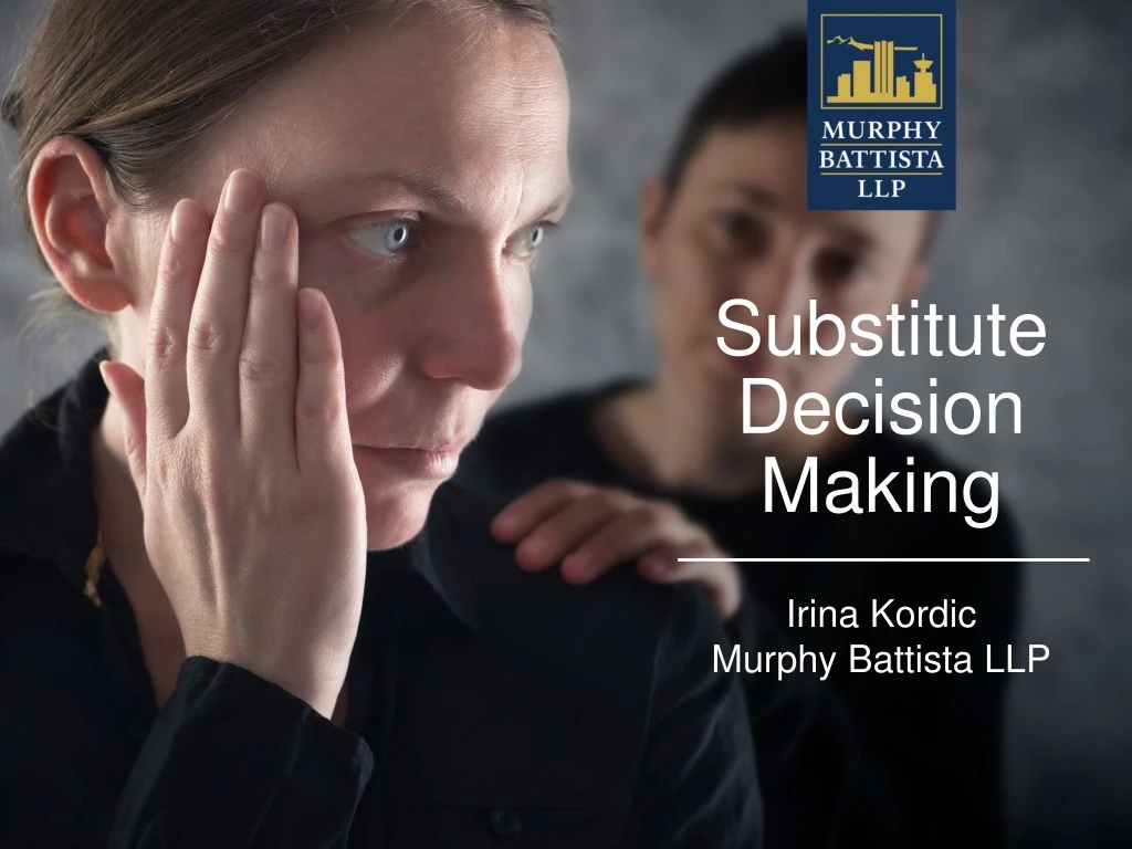 substitute decision making