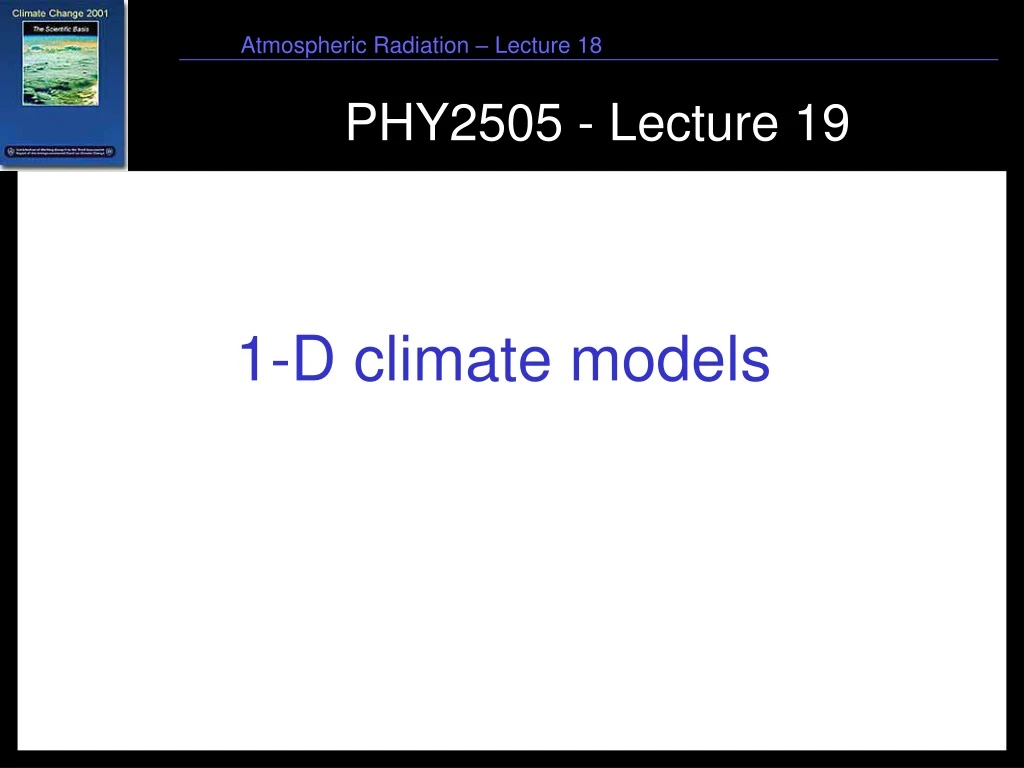 phy2505 lecture 19