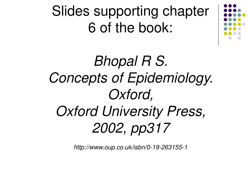 slides supporting chapter 6 of the book bhopal