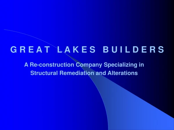 A Re-construction Company Specializing in  Structural Remediation and Alterations