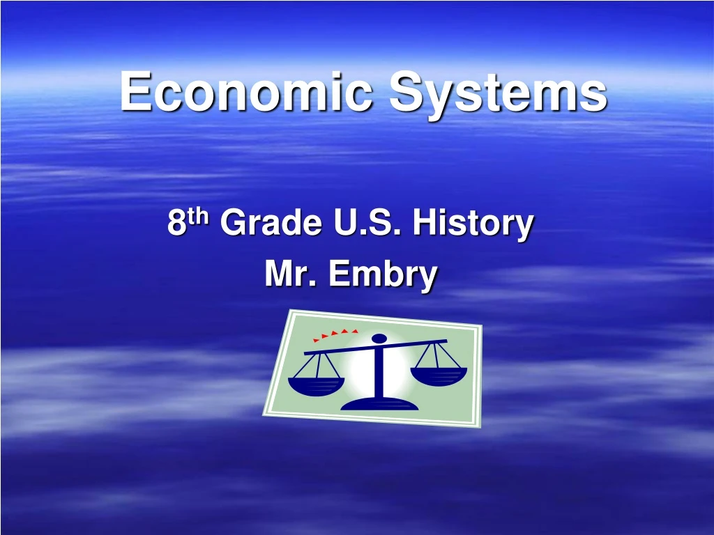 economic systems