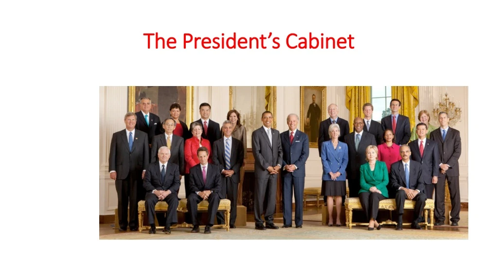 the president s cabinet
