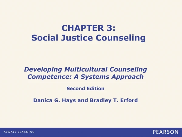 CHAPTER 3: Social Justice Counseling