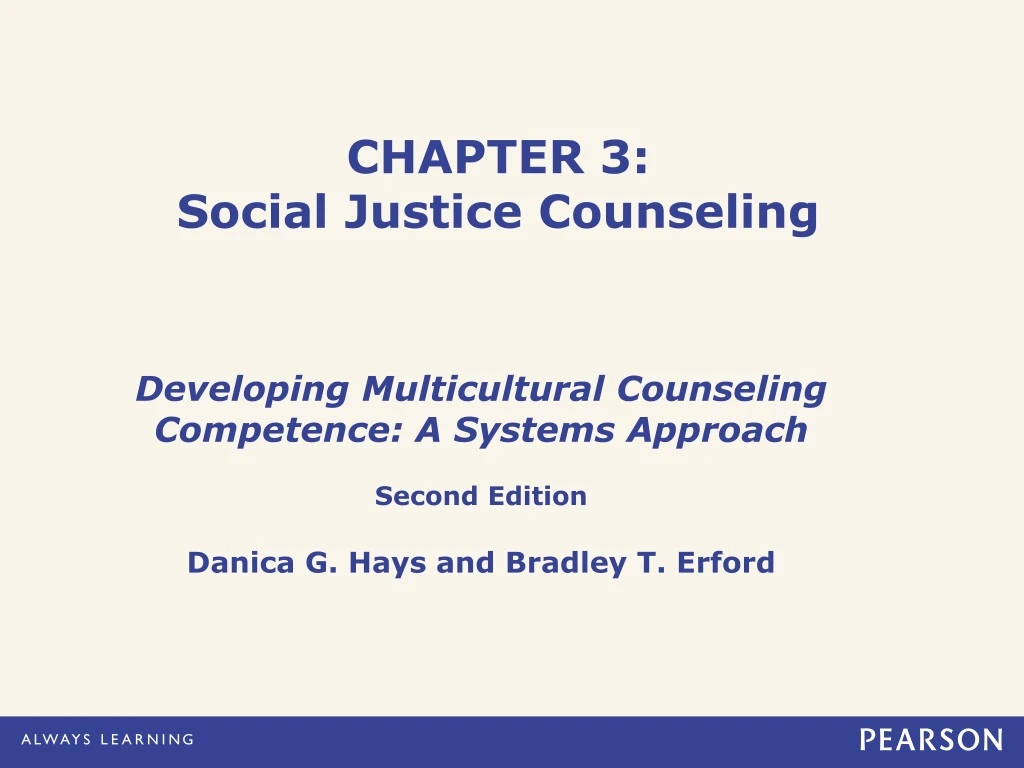 chapter 3 social justice counseling
