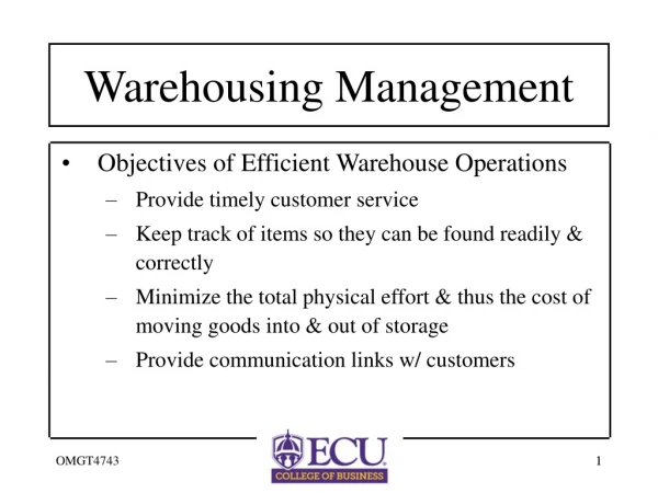 Warehousing Management