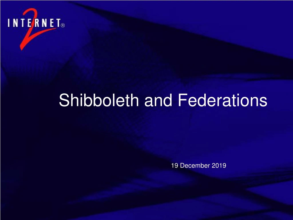 shibboleth and federations