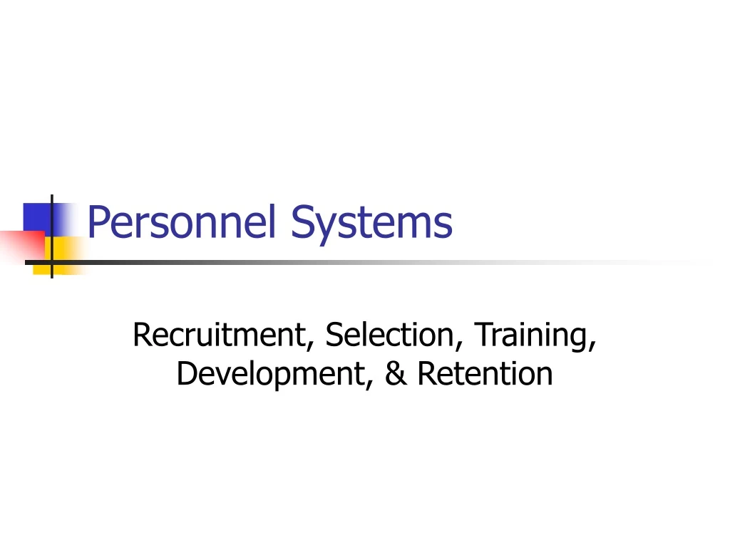 personnel systems