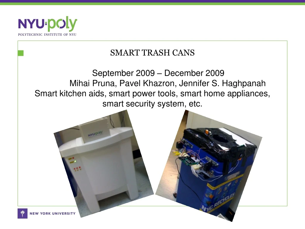 smart trash cans september 2009 december 2009