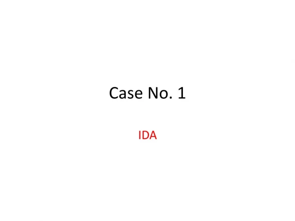 Case No. 1