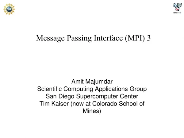 Message Passing Interface (MPI) 3