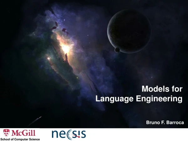 Models for Language Engineering
