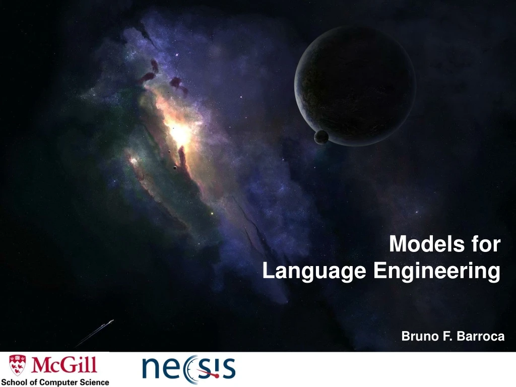 models for language engineering