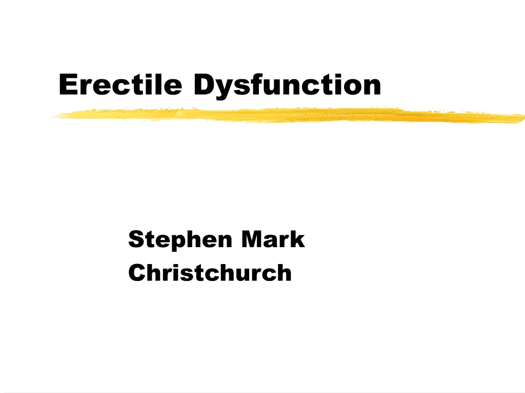 erectile dysfunction