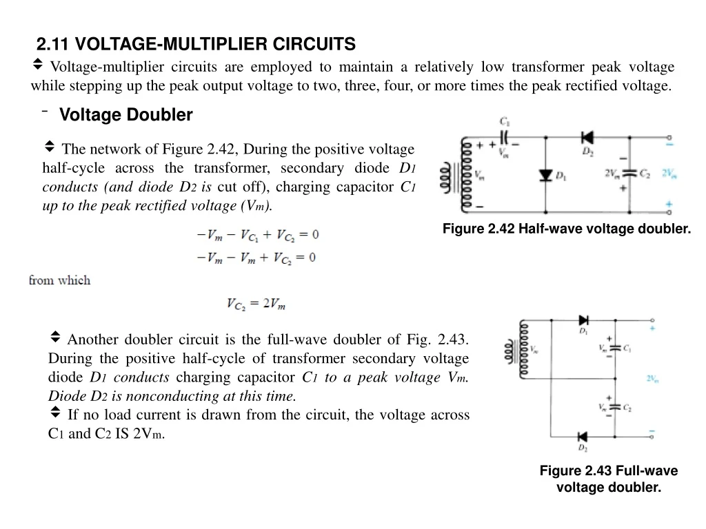 2 11 voltage multiplier circuits